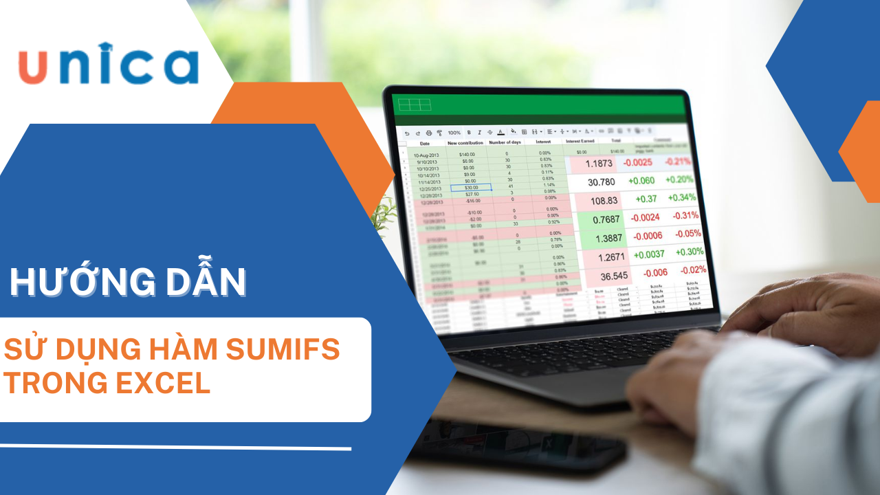 Cách sử dụng hàm SUMIFS trong Excel tính tổng nhiều điều kiện có ví dụ