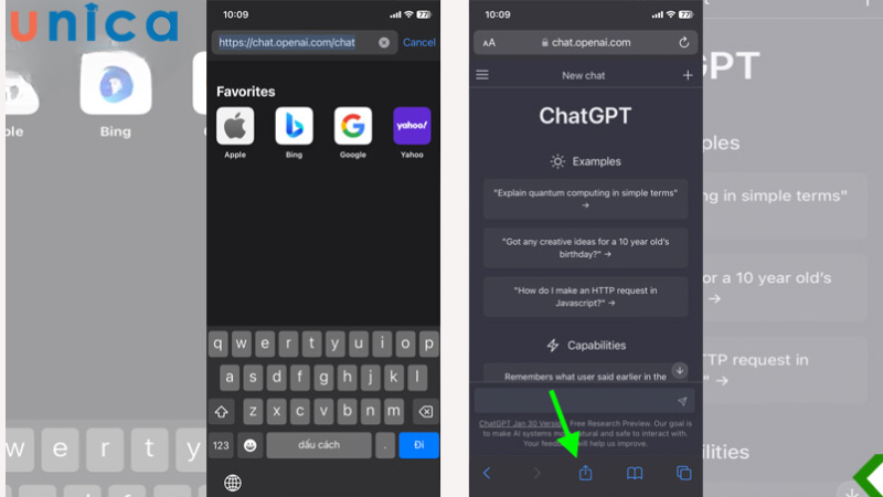 Ấn vào biểu tượng chia sẻ