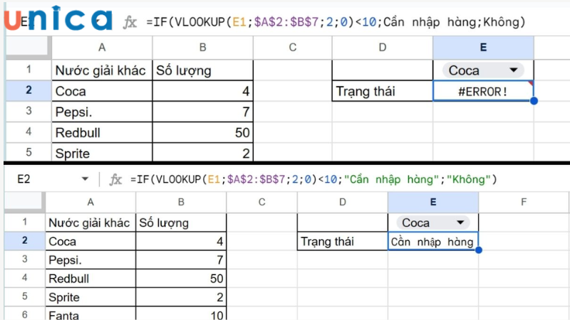 Cách khắc phục lỗi #ERROR! do nhầm lẫn giữa số và chuỗi trong công thức