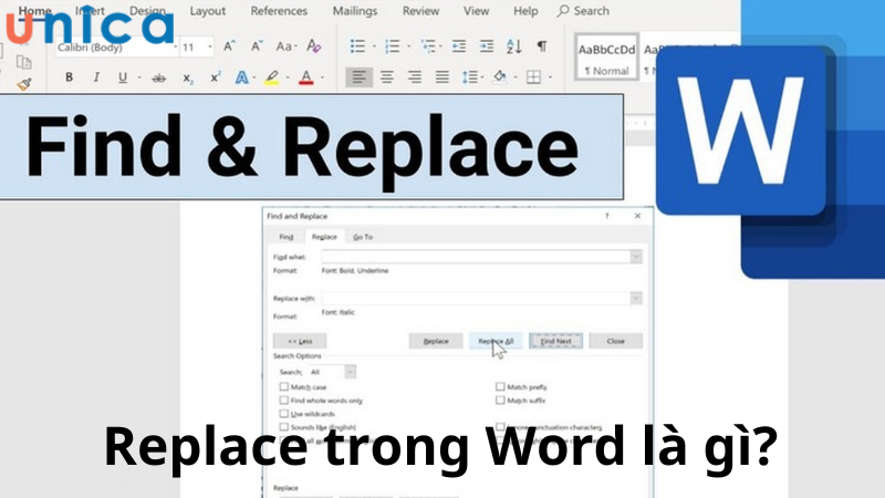 Replacce trong Word là gì?