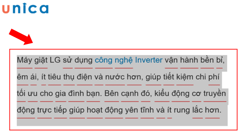 Tăng kịch thước của văn bản