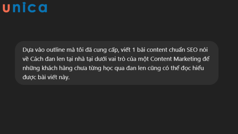 Bạn áp dụng một số mẫu prompt để ra lệnh cho AI viết bài