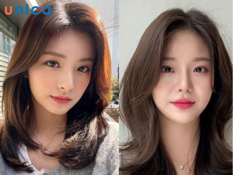 Tóc ngắn ngang vai cho mặt tròn