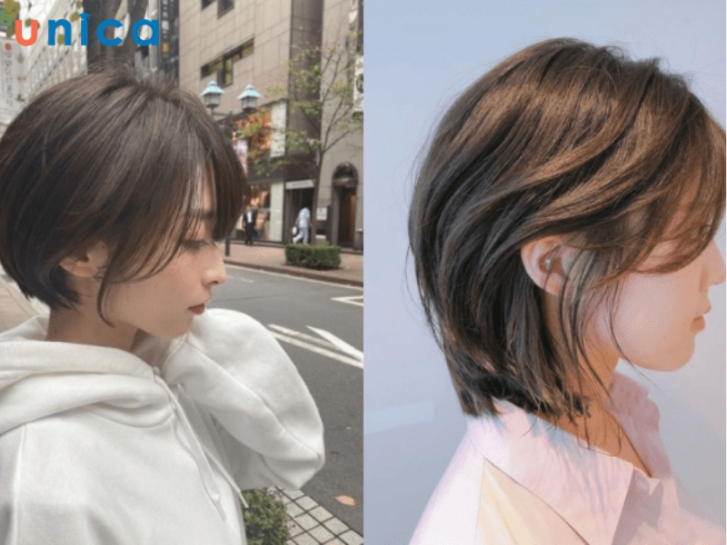 Tóc a line bob cho mặt tròn