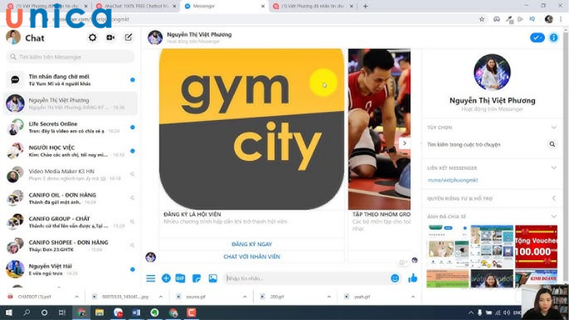 Mẫu kịch bản Chatbot cho phòng Gym