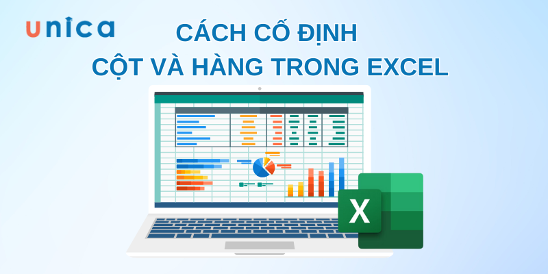 Cố định hàng và cột khi cần so sánh các giá trị