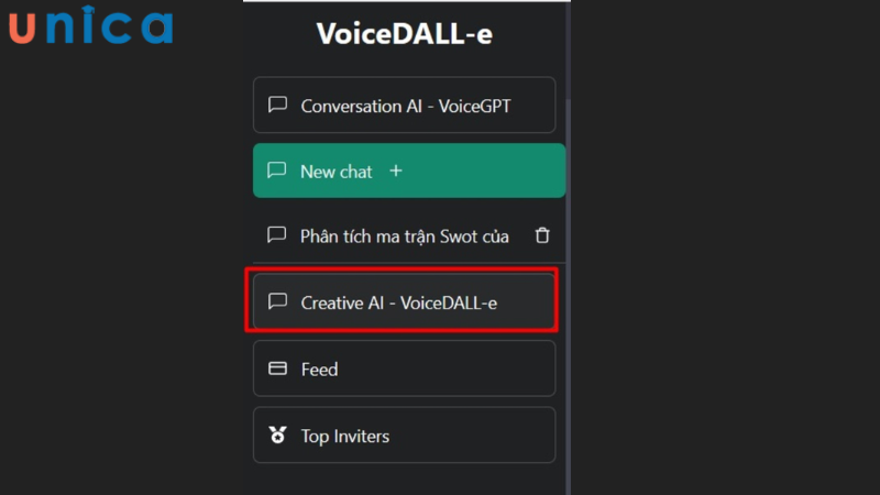 Ấn vào mục voice Dall-e để sử dụng tính năng này