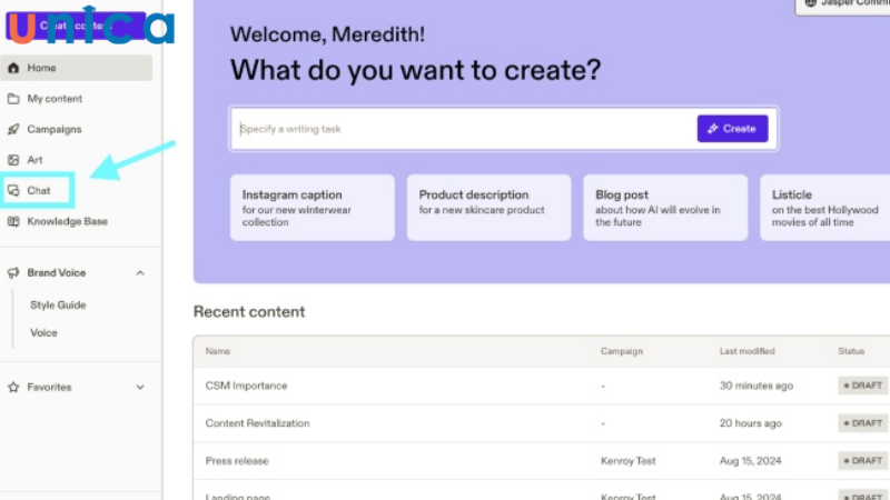 Jasper Chat là công cụ AI tương tự Chat GPT