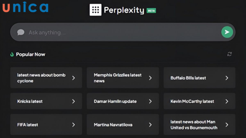 Perplexity AI cho phép người dùng sáng tạo đa dạng nội dung