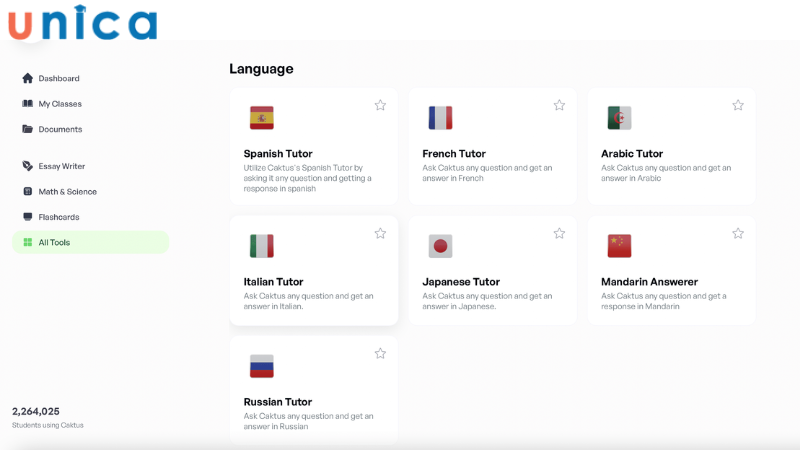 Chọn ngôn ngữ bạn muốn học