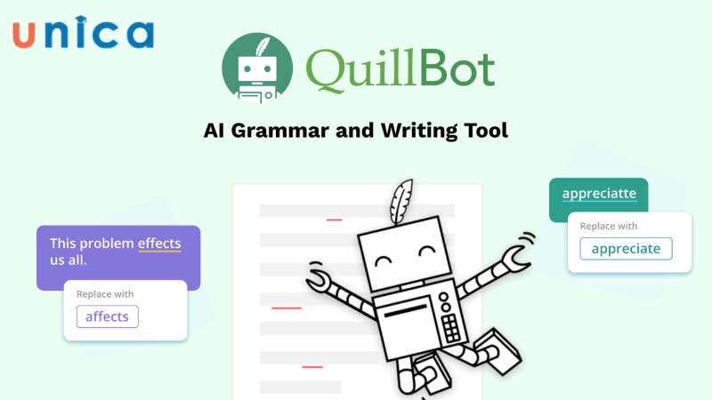 Một số tính năng nổi bật của Quillbot AI