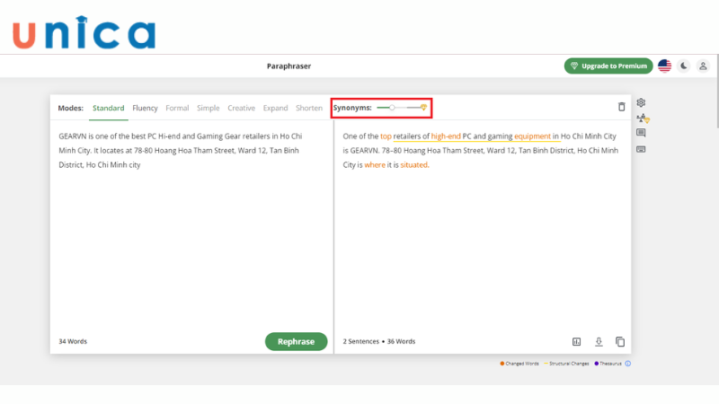 Kéo trượt thanh Synonyms.