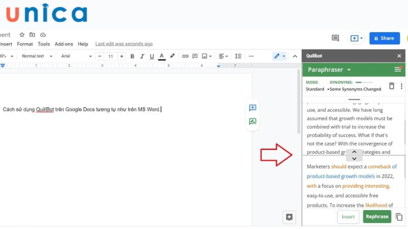 Đăng nhập và sử dụng Quillbot trên Google Docs của bạn