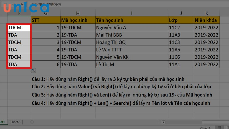 Ấn Enter để Excel trả về kết quả