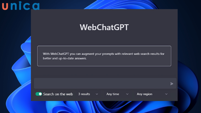 WebChatGPT là tiện ích mở rộng miễn phí 