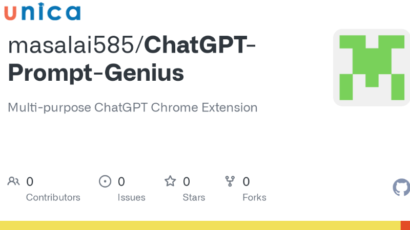 Chat GPT Prompt Genius là tiện ích mở rộng miễn phí