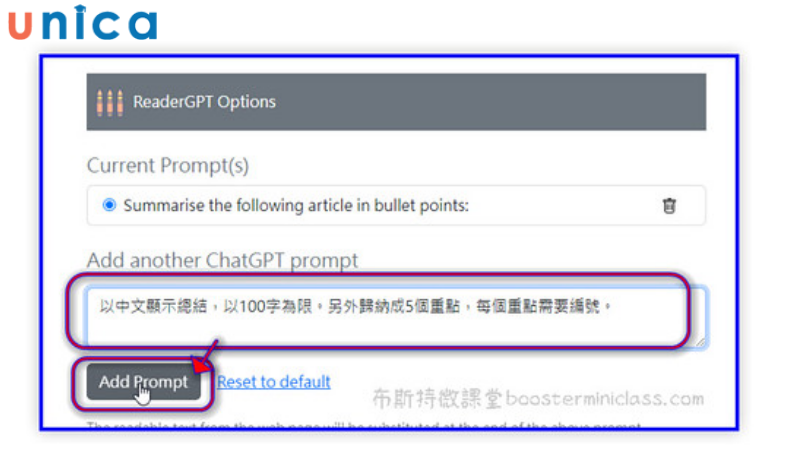 ReaderGPT là tiện ích mở rộng cho phép người dùng tóm tắt tài liệu