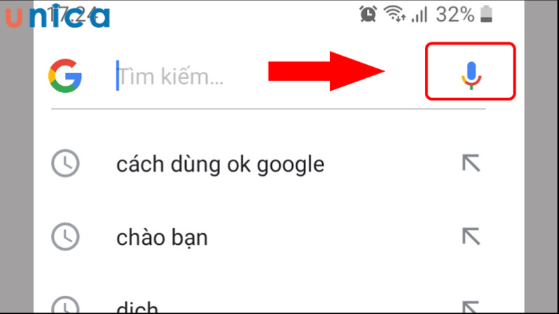 Tìm kiếm bằng giọng nói bằng Ok Google