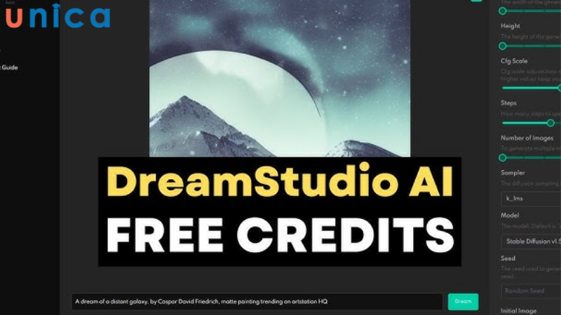 DreamStudio là nền tảng vẽ tranh bằng AI chuyên nghiệp