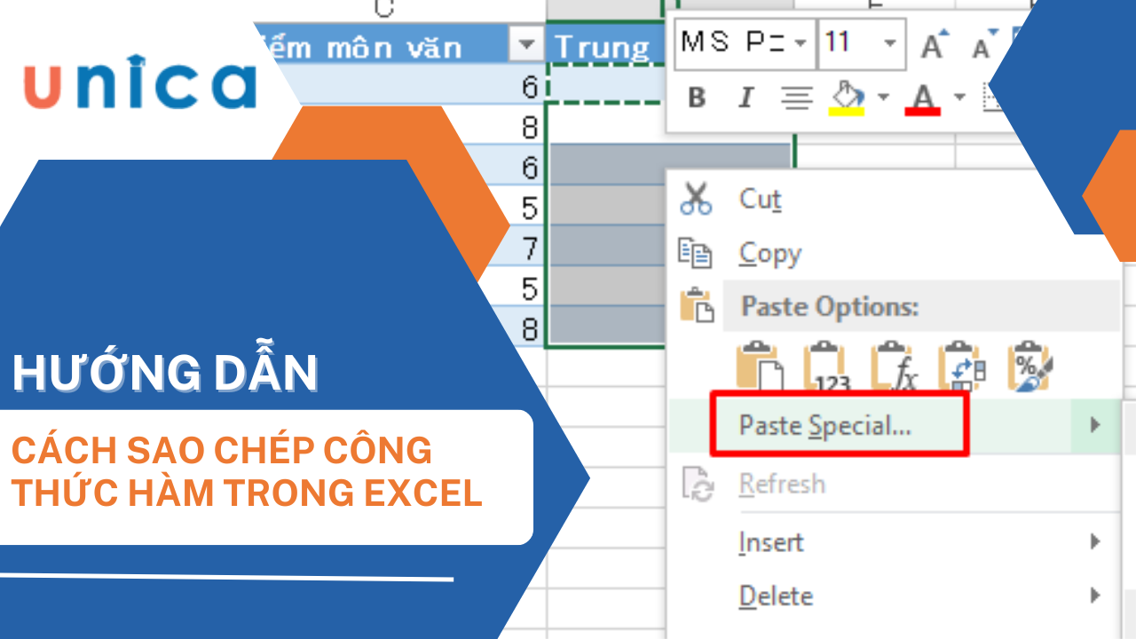 3 cách copy công thức trong Excel không bị lỗi định dạng cực đơn giản