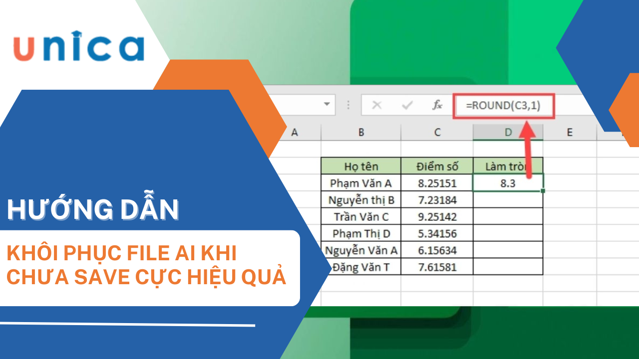 Cách dùng hàm round trong excel để làm tròn số được chỉ định đơn giản nhất