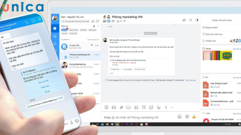 Cách gửi file được gửi qua bằng Zalo