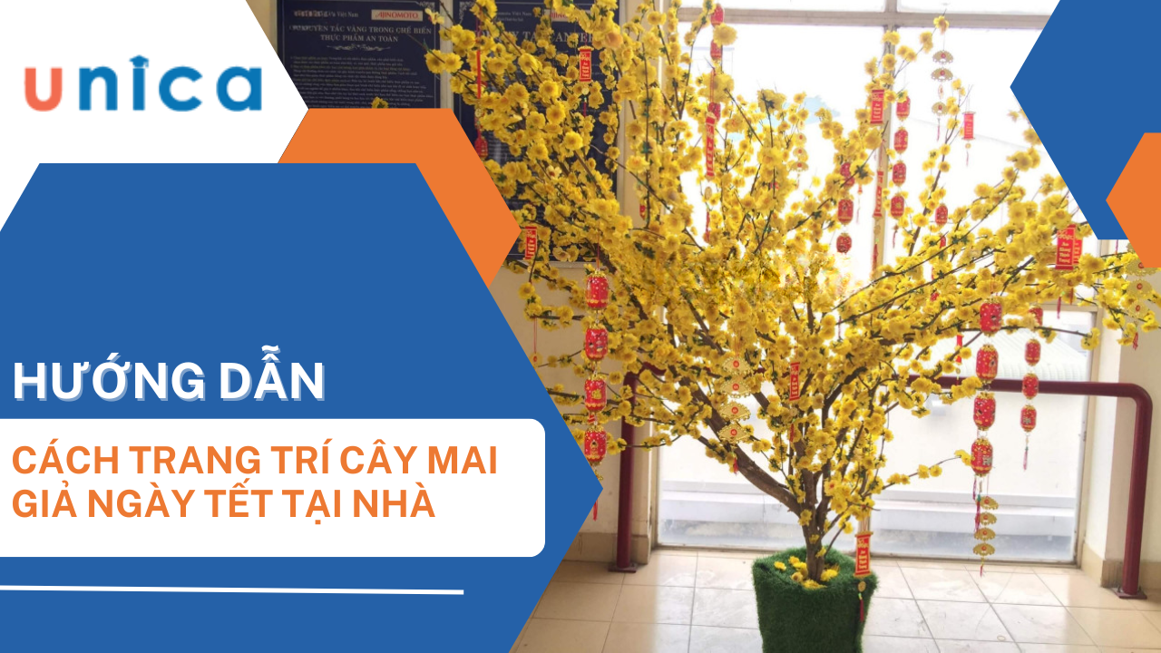 Cách làm cây mai giả trông như thật vào dịp tết