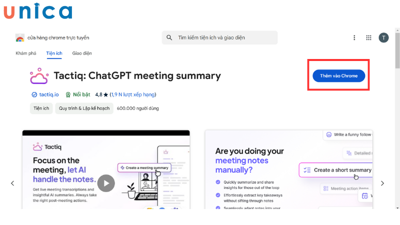 Chọn mục Add to Chrome