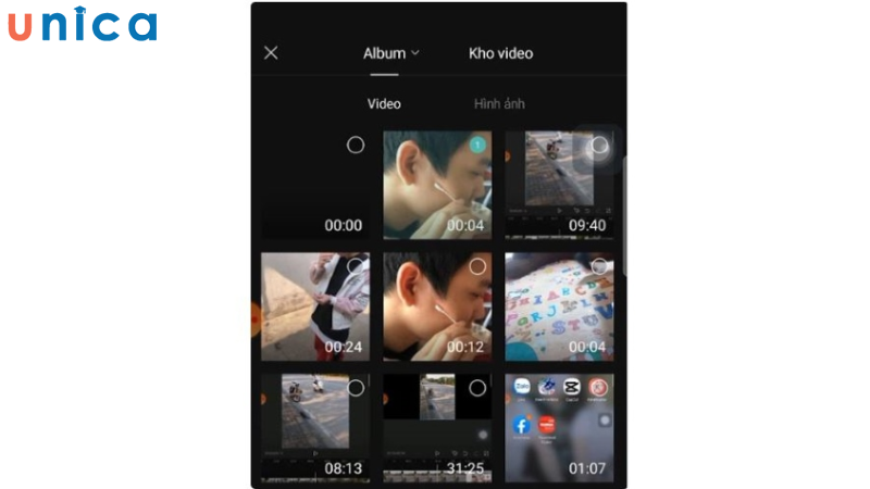 Chọn video rồi ấn vào mục Add/Thêm để thêm video