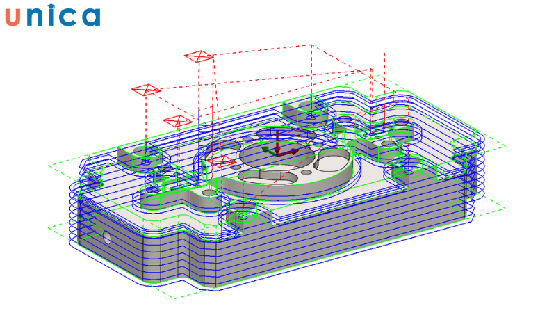 Chức năng CAM để tạo mã lệnh CNC cho máy gia công các chi tiết