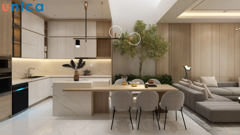 Sử dụng tone màu sáng để không gian sáng sủa, rộng rãi