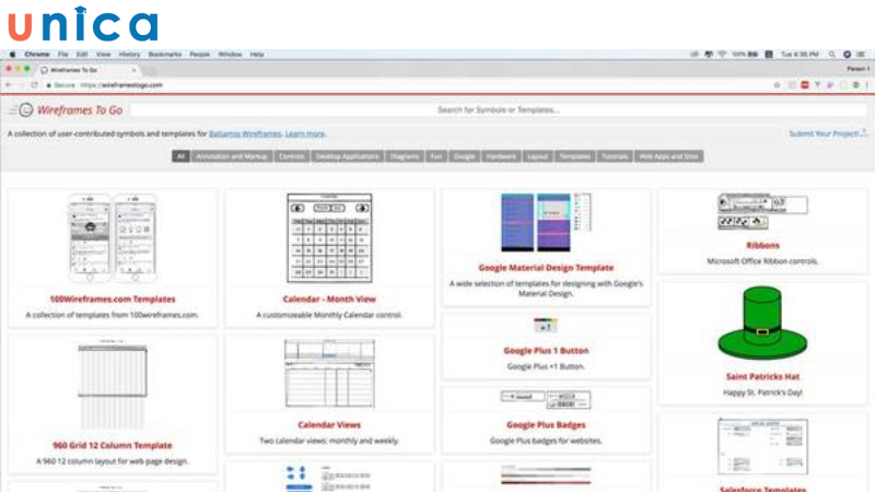 Là một công cụ trực tuyến giúp phác thảo Wireframe