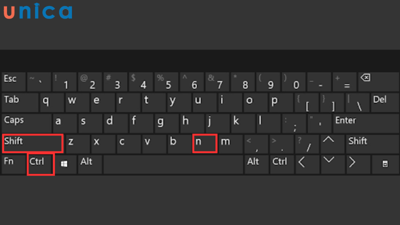 Sử dụng tổ hợp phím Ctrl + Shift + N để tạo layer mới