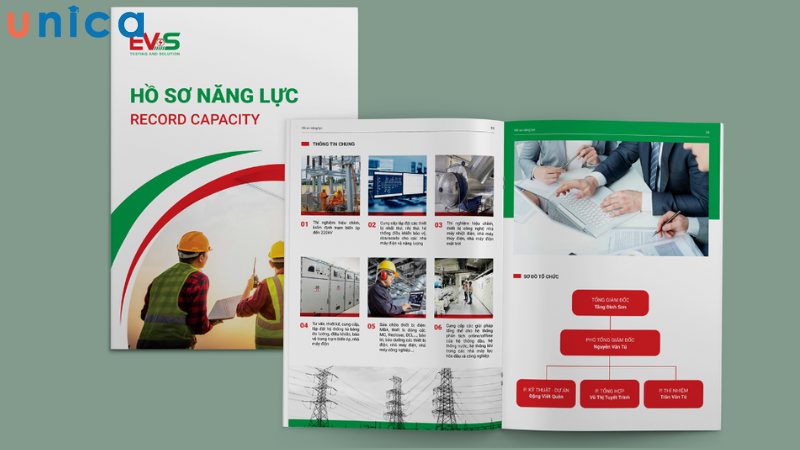 Mẫu profile công ty ngành xây dựng, điện lực 