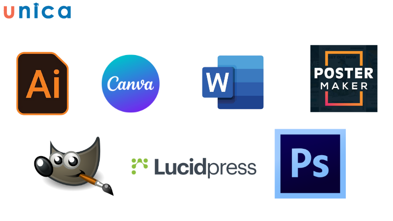 Một số phần mềm thiết kế tờ rơi hay được sử dụng