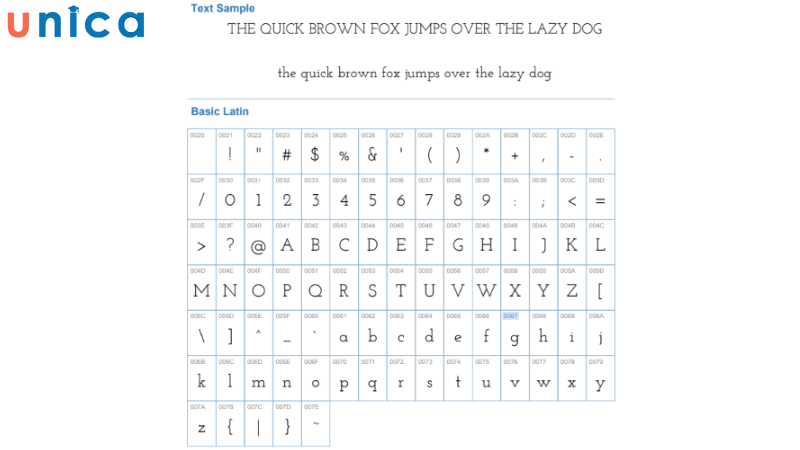 Phiên bản tiêu chuẩn của font chữ slad-serif Josefin