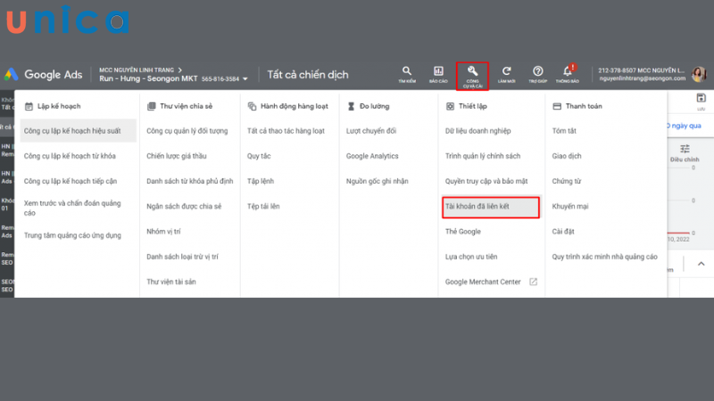 Xác minh tài khoản Google Ads để hoàn tất liên kết