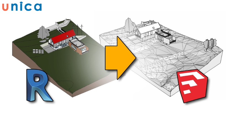 cách xuất revit sang sketchup