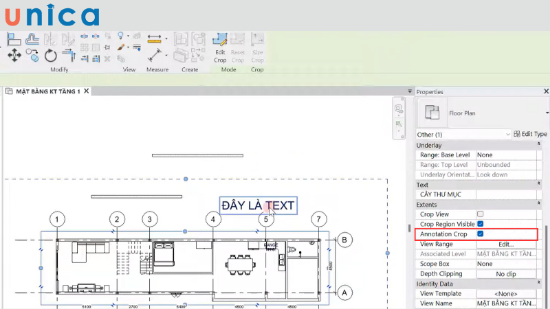 Sử dụng công cụ Annotation Crop để kiểm soát các ghi chú, chú thích