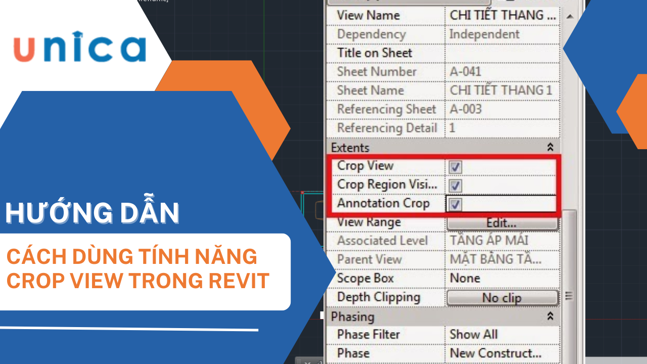 Hướng dẫn cách thực hiện Crop View trong Revit