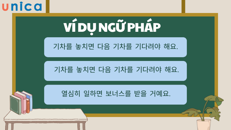 Một số ví dụ về cấu trúc Nếu thì trong tiếng Hàn