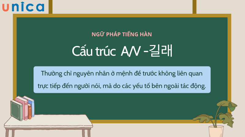Đây là cấu trúc thường được sử dụng trong văn nói, chỉ nguyên nhân không trực tiếp liên quan đến người nói