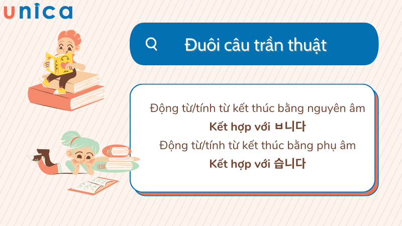 Đuôi câu trần thuật trong tiếng Hàn