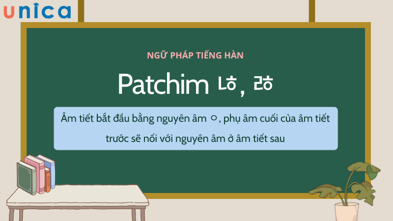 Đối với loại patchim này chúng ta sẽ có trường hợp ngoại lệ mà phụ âm cuối của âm tiết trước sẽ nối với nguyên âm ở âm tiết sau 