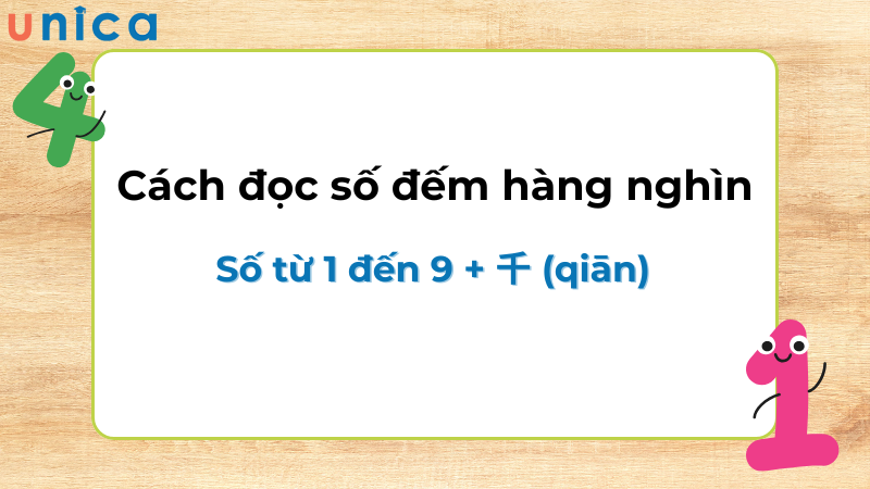 Cách đếm số đếm đến hàng nghìn trong tiếng Trung