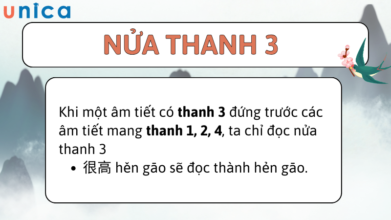 Quy tắc biến âm nửa thanh 3 trong tiếng Trung