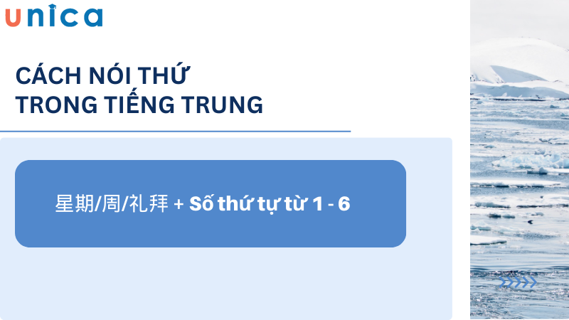 Trong tiếng Trung, Chủ Nhật có cách nói khác biệt so với ngày còn lại