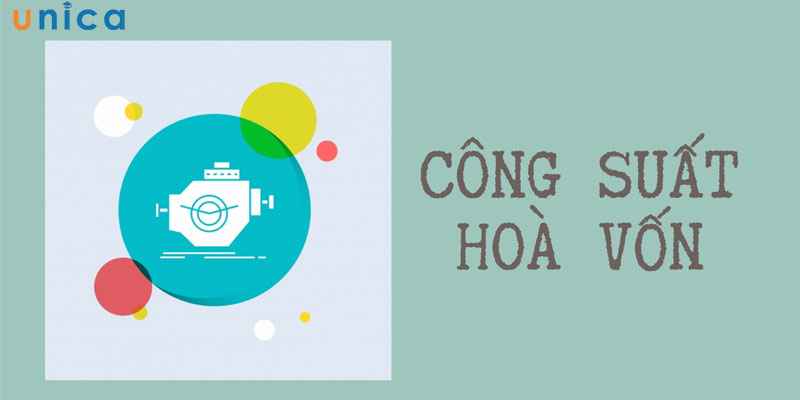 Công thức tính điểm hòa vốn theo phần trăm công suất hoạt động