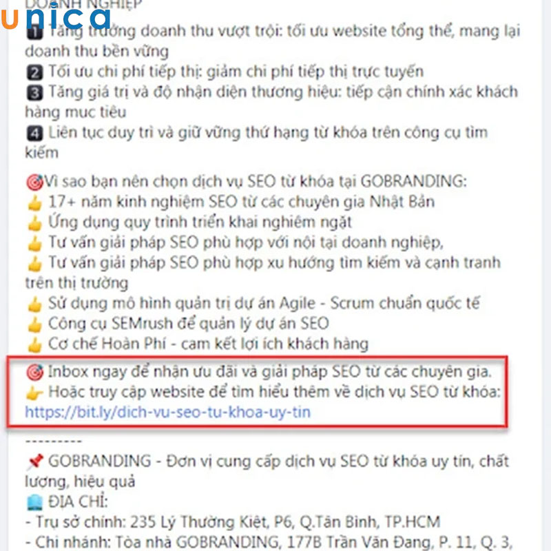 CTA dạng kêu gọi hành động thôi thúc khách hàng đặt đơn