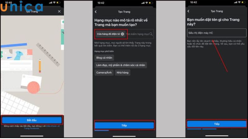 Giao diện giới thiệu về Fanpage Facebook